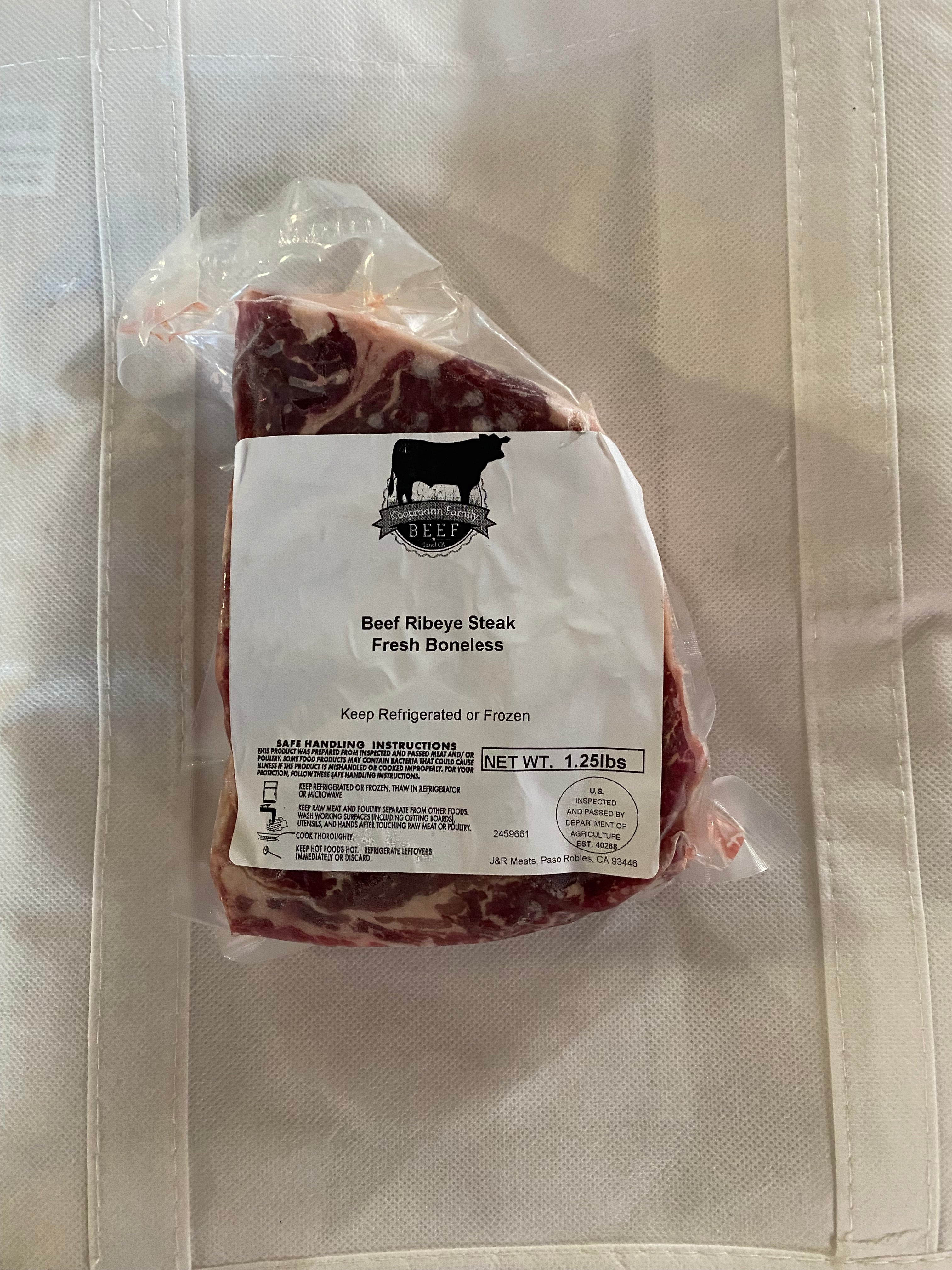 Boneless Ribeye Grain Finished Koopmann Family Beef LLC